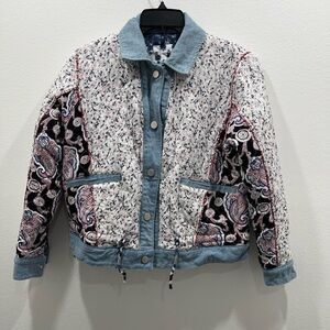 Anthropologie Reversible Patchwork Jacket Size S